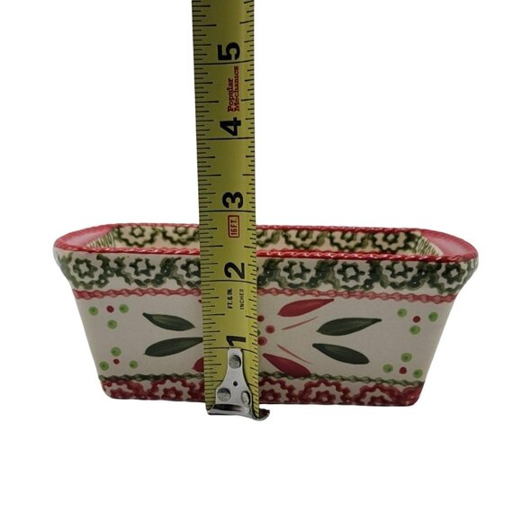 Temptations by Tara Holiday Christmas Mini Loaf Pan Baking Red 12oz 6"x3.5" Lid - Picture 7 of 8